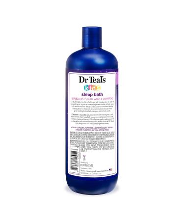 Dr Teal's Kids 3-in-1 Sleep Bath: Bubble Bath Body Wash & Shampoo with Melatonin & Essential Oil 20 fl oz (Pack of 3) Sleep Blend 60 Fl Oz (Pack of 1) - Buy Online on GoSupps.com