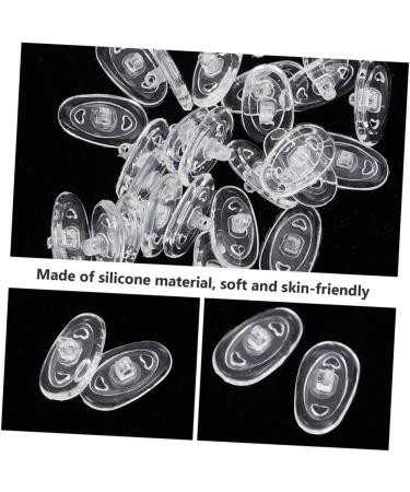 40 Pairs Silicone Eyeglass Nose Pads - Clear Glasses Nose Guards & Cushions for Comfort | International Shipping - Buy Online on GoSupps.com