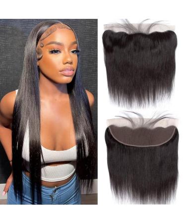 13x4 Lace Frontal Closure Ear to Ear Full Lace Frontal 12 Inch Brazilian Straight Frontal Closure Virgin Human Hair Frontal Lace Closure Natural Black 150% Density ( 12 Inch) 13x4 Straight Lace Frontal - Buy Online on GoSupps.com