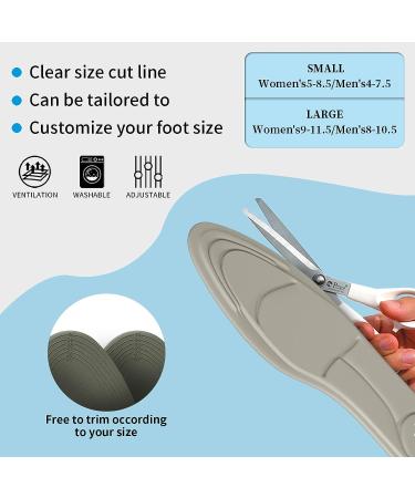 3 Pairs Sponge Heel Insoles with Grips & Cushions | Metatarsal & Arch Pain Relief | Women's 9-11.5/Men's 8-10.5 - Buy Online on GoSupps.com