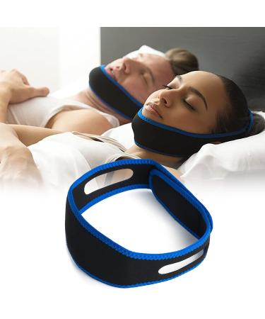 Anti Snoring Chin Strap Breathable and Adjustable Stop Snoring Devices Natural Snoring Solution Chin Strap for Mouth Breathers Anti Snore Devices Stop Snoring Chin Strap for Men Women
