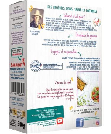 Organic Squash Seeds - Case 500g - Sabarot - Buy Online on GoSupps.com