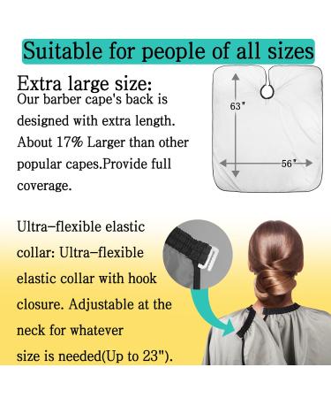 Professional Barber Cape with Neck Duster Brush | Hair Cutting & Salon Cape for Men & Women - Grey - Buy Online on GoSupps.com