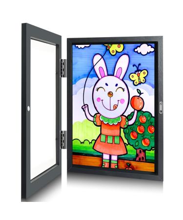 Sank Kids Art Frames Projects Front Opening and Changeable Picture Display for DIN. A4 Art-Work Storage Frames Crafts Drawing Hanging Art 8.3x11.8 (Black 1 Pack) Black 1 Pack - Buy Online on GoSupps.com