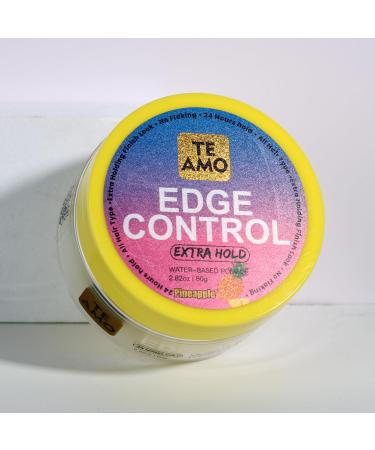 Te Amo Edge Control Gel 2.82oz - Extra Hold No Flaking Water-Based with Vitamin E | Apple & Pineapple Scent | All Hair Types - 24hr Hold - Buy Online on GoSupps.com