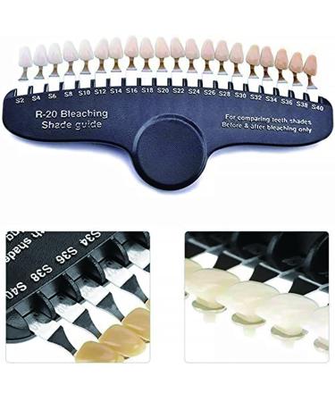 Telituny Tooth Whitening Set - 20 Color 3D Scale for Perfect Teeth Whitening & Color Comparison - Buy Online on GoSupps.com