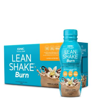 GNC Total Lean Lean Shake Burn - Vanilla Latte - 12 Bottles