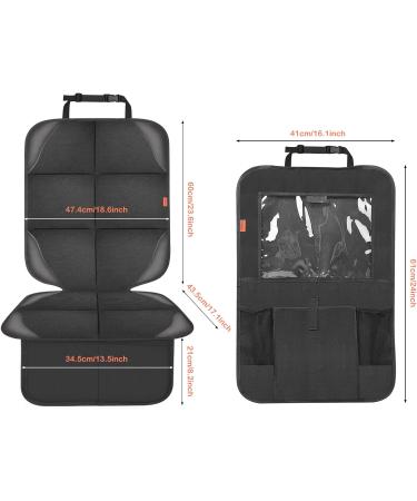 VANLONTD Car Seat Protector + Organizer Kick Mat - Universal Size, Black - Buy Online on GoSupps.com