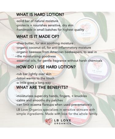 Organic Hard Lotion Bar - Plastic Free Moisturizer | Beeswax & Plant-Based | Orange Cream Scent - Buy Online on GoSupps.com
