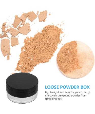 Beavorty 4 Pcs Elastic Mesh Loose Powder Box Powder Case with Mirror Loose Powder Holder Empty Portable Abs 1 g (Pack of 1) Blackx2pcs - Buy Online on GoSupps.com