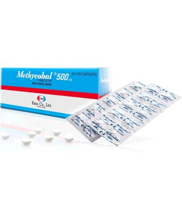 Methycobal 500 mcg Tablets - Effective Peripheral Nerve Supplement with Mecobalamin (B12) - Pack of 30 Tablets - Eisai Japan - Buy Online on GoSupps.com