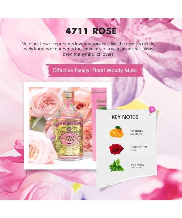 4711 Floral Collection Rose by Muelhens for Women - 3.4 oz EDC Spray - Buy Online on GoSupps.com