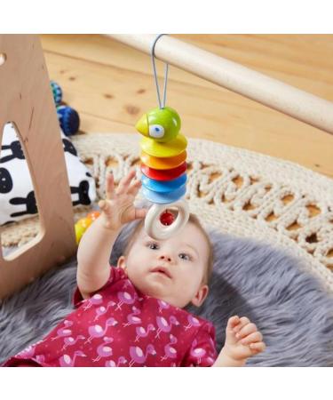 HABA 305230 Han Parrot Figure | Baby Toys for Seats Cots & Strollers | Wooden Toys with Bells for 6+ Months - Buy Online on GoSupps.com