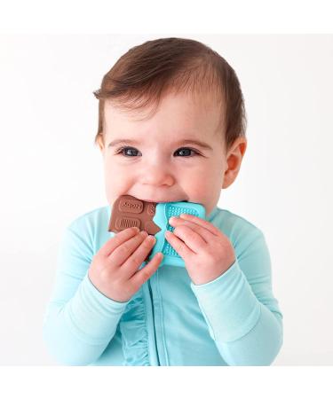 Nuby All Silicone Teether - Milk Carton/Chocolate Bar - 3+ Months - Buy Online on GoSupps.com