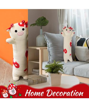 Yamepuia Long Mushroom Cow Plush Pillow - 20 Cuddly Squishy Toy for Kids & Girlfriend - Buy Online on GoSupps.com