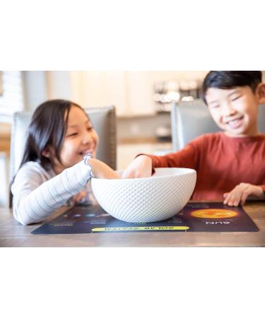 Kids Learning Placemats Set | 4 Wipe Clean Mats with Markers and Eraser | Educational Non Slip Silicone Mats for Science, Solar System, Anatomy & US Map - Buy Online on GoSupps.com