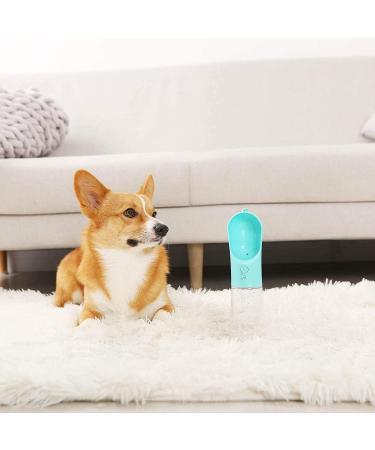 UPSKY Dog Water Bottle for Walking - Portable Leak Proof Pet Travel Dispenser - 400ml Blue - Buy Online on GoSupps.com