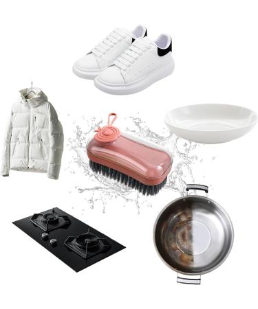 Shakven Scrub Brush with Soap Dispenser Multifunctional Shoe Brush - Clothing Brush Scrubber for Dishes Pans Household Cleaning Brushes Kitchen Cleaning Brush Green - Buy Online on GoSupps.com