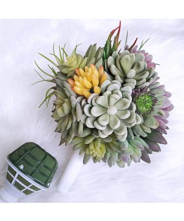 Winlyn 6 PCS Foam Floral Handle Bouquet Holders - Wedding & Bridal Flower Arrangement Kit - Buy Online on GoSupps.com