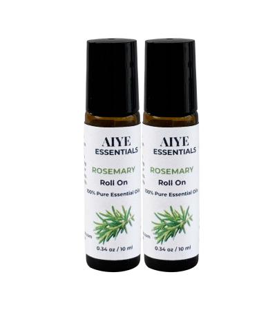 AIYE Essentials Rosemary 100% Pure Essential Oils 0.34 oz / 10 ml 2 Pack