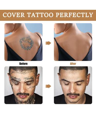 Tattoo Cover Up Concealer Set - Waterproof Skin Concealer in 2 Colors - Buy Online on GoSupps.com