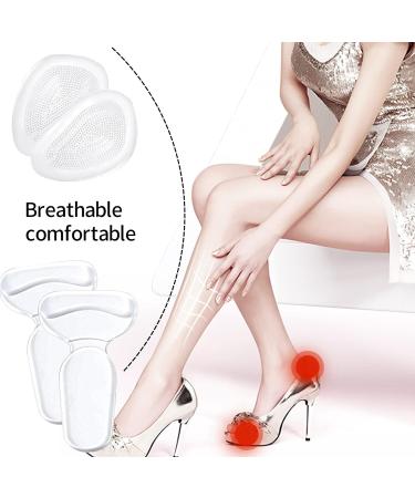 Women's Heel Grips & Metatarsal Pads - 2 Pairs Gel Shoe Inserts for High Heels - Forefoot Pain Relief - Buy Online on GoSupps.com