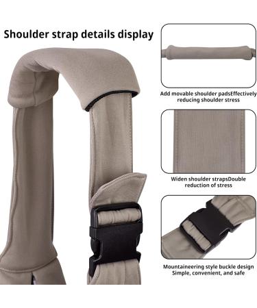 Cuby Adjustable Dog & Cat Sling Carrier - Travel Pet Bag with Foot Cushion for Little Pets - Brown - Buy Online on GoSupps.com