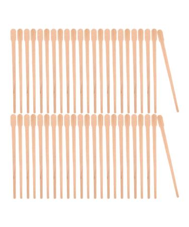 Baluue 100 pieces of wood-wax applicator spatula sticks for hair removal wax bar wax ice cream on the stem eyebrow wax pencils for lips nose wax applicator sticks
