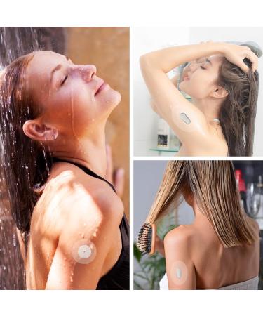 15 Waterproof Freestyle Libre 3 & Dexcom G6 Plasters | 30 Self-Adhesive Skin-Friendly 7cm Diameter Stickers for Swimming & Shower - Buy Online on GoSupps.com