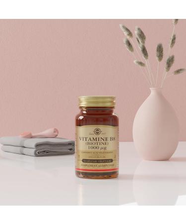 Solgar Biotine (Vitamine B8) 1000 g - Beaut des Cheveux de la Peau et des Ongles - Compl ment Alimentaire - Vegan et Sans Gluten - Flacon de 50 g lules v g tales - Buy Online on GoSupps.com