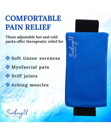 Soothing U Reusable Hot & Cold Therapy Gel Wrap for Pain Relief - Back, Knee, Shoulder - Flexible & Mess-Free - One Size Fits All - Buy Online on GoSupps.com