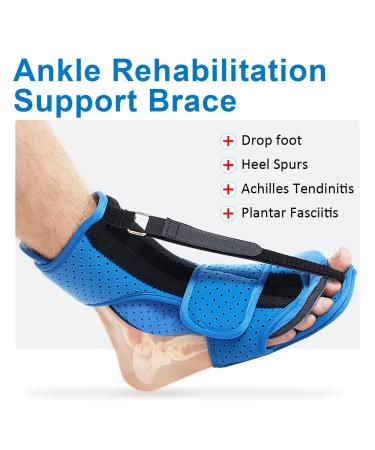 Plantar Fasciitis Night Splint - Adjustable Brace with Arch Support for Relief & Comfort | Orthotic Solution for Achilles Tendonitis & Drop Foot - Buy Online on GoSupps.com