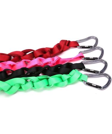 Rock-N-Rescue 20-Foot Heavy-Duty Tubular Nylon Webbing and Carabiner Combo - Made in USA for Rock Climbing, Firefighter, and Rescue Gear - Red - Buy Online on GoSupps.com
