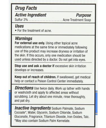 Grandpa's Thylox Acne Treatment Bar Soap - 3.25 oz - Sulfur Formula - Vegetable Based - 1878 Legacy - Buy Online on GoSupps.com