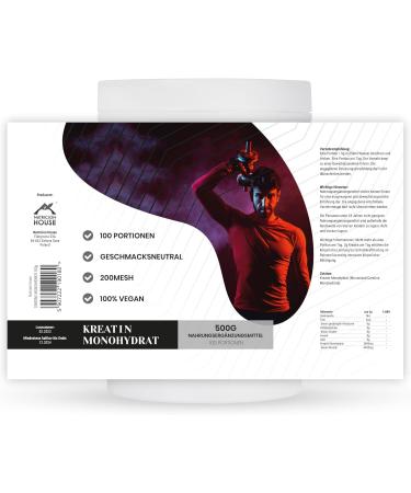 Buy Creatine Monohydrate Powder 500g - 200 Mesh | Ideal for Athletes & Active Lifestyles | 100 Portions | International Shipping Available - Buy Online on GoSupps.com