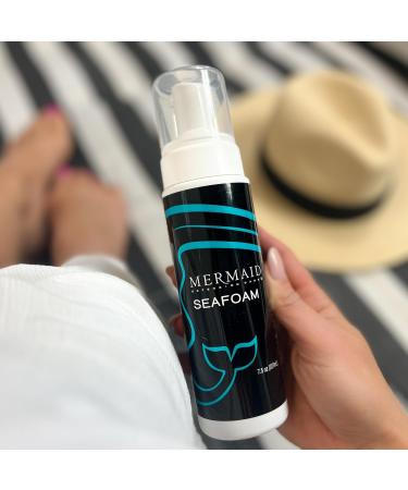 Mermaid SEAFOAM Mousse | Anti-Frizz Curl Mousse for All Hair Types | Oil-Free Styling Gel for Volume & Beach Waves - 7.5 oz - Buy Online on GoSupps.com