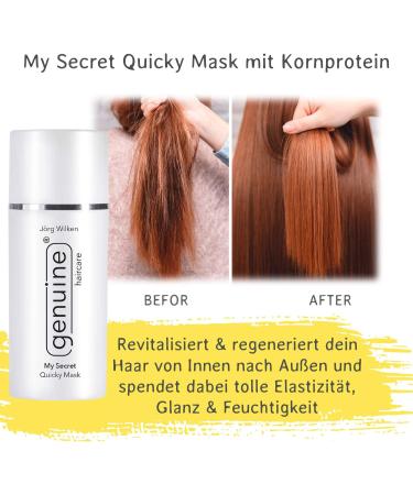 My Secret Quicky Masque de soin de 60 secondes r g n re/vitalise les cheveux pr vient la casse des cheveux genuine haircare - Buy Online on GoSupps.com