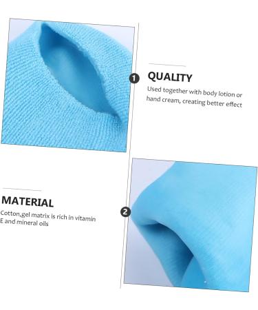 FRCOLOR Features Socks for Women moisturizing Gel Gloves Cracked Heels Gel Socks Moisturizing Toe Socks Hydrating Gloves Toeless Gel Socks Dry feet Gel Socks Miss Silicone Socks Hand - Buy Online on GoSupps.com