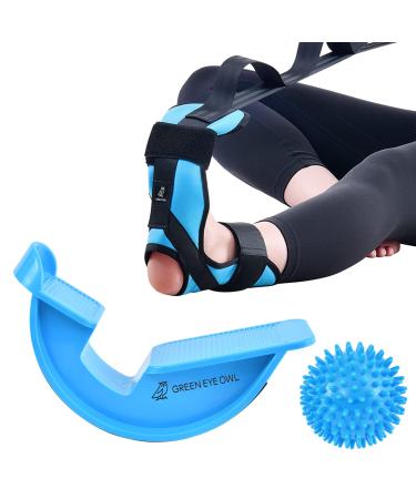 Foot & Calf Stretching Kit-Foot Rocker, Stretching Strap & Spiky Massage Ball-Effective Pain Relief for Plantar Fasciitis, Achilles Tendonitis, Tight Calves & Hamstrings-Instructions Included - Buy Online on GoSupps.com
