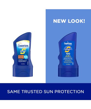 Coppertone SPORT Sunscreen SPF 100 - Water Resistant Travel Size 3 oz (12 Pack) - Ideal for International Shipping - Buy Online on GoSupps.com