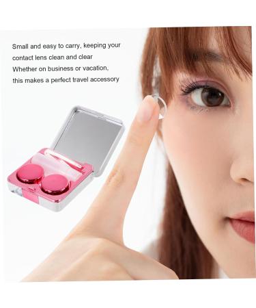 JECOMPRIS 8-Piece Square Glasses Case Travel Set - Eye-Catching Contact Lens Holder & Organizer - Colored Lenses Storage Box Durable ABS - Buy Online on GoSupps.com