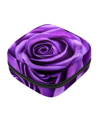 Period Bag Sanitary Napkin Storage Bag Purple Rose Tampon Holder for Purse R54j9ov4bmi