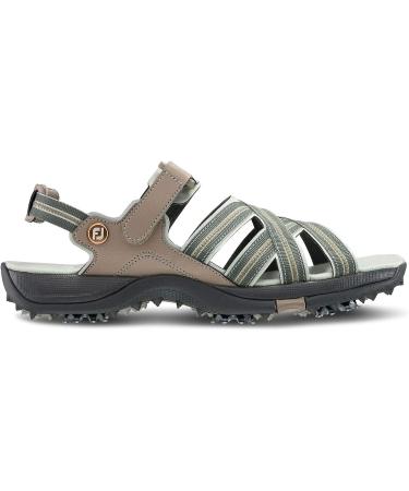 FootJoy Women's Golf Sandals Shoes 9 in Tan/Light Grey - Stylish & Comfortable - Buy Online on GoSupps.com