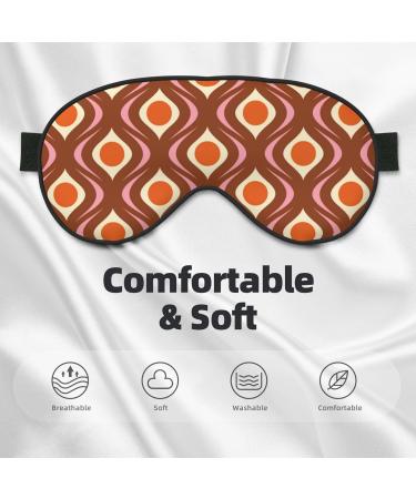 70s Retro Sleep Eye Mask - Soft Blindfold with Elastic Strap for Travel & Night Sleeping - Buy Online on GoSupps.com