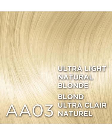 L Or al Paris Excellence Cr me Permanent Hair Color AA03 Ultra Light Natural Blonde 100% Grey Coverage Hair Dye 1 EA (Packaging May Vary) Aa03 Ultra Light Natural Blonde Cream formula - Buy Online on GoSupps.com
