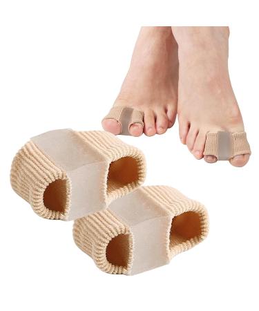 Toe Separator Gel for Men & Women - Breathable Universal Fit 2 Pieces (L 3.2x1.8x2.2 cm) - Pain Relief & Comfort - Buy Online on GoSupps.com