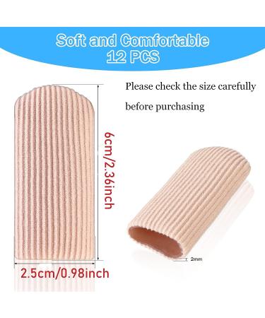 Gel Toe Caps Set - Toe Protectors Sleeves Bandages for Women - Prevent Bunions Hammertoes Callus Corn Blisters - 12 Pieces (0.98 Inch Diameter) - Buy Online on GoSupps.com