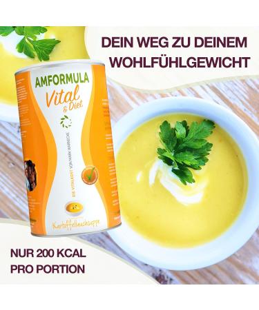 AMFORMULA Vital & Diet Potato Soup 432 g I Complete meal replacement with prebiotic fiber I rich in nutrients and protein I Weight loss diet shakes I Vital Drink - Buy Online on GoSupps.com