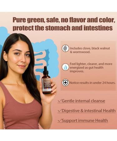 NUTRALIS NEGRO WORMWOOD G UT Wormwood Black Nogal Clove gotas con SourSop Pau dArco Garlic Oregano Digestion Aid & Boosts Health & Absorci n 2 oz1Pcs - Buy Online on GoSupps.com