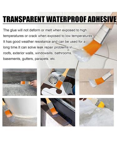 Multifunctional Invisible Waterproof Coating Clear Waterproof Patch & Seal Liquid Transparent Waterproof Coating Invisible Waterproof Agent Transparent Waterproof Sealant for Plastic Wood 2pcs - Buy Online on GoSupps.com